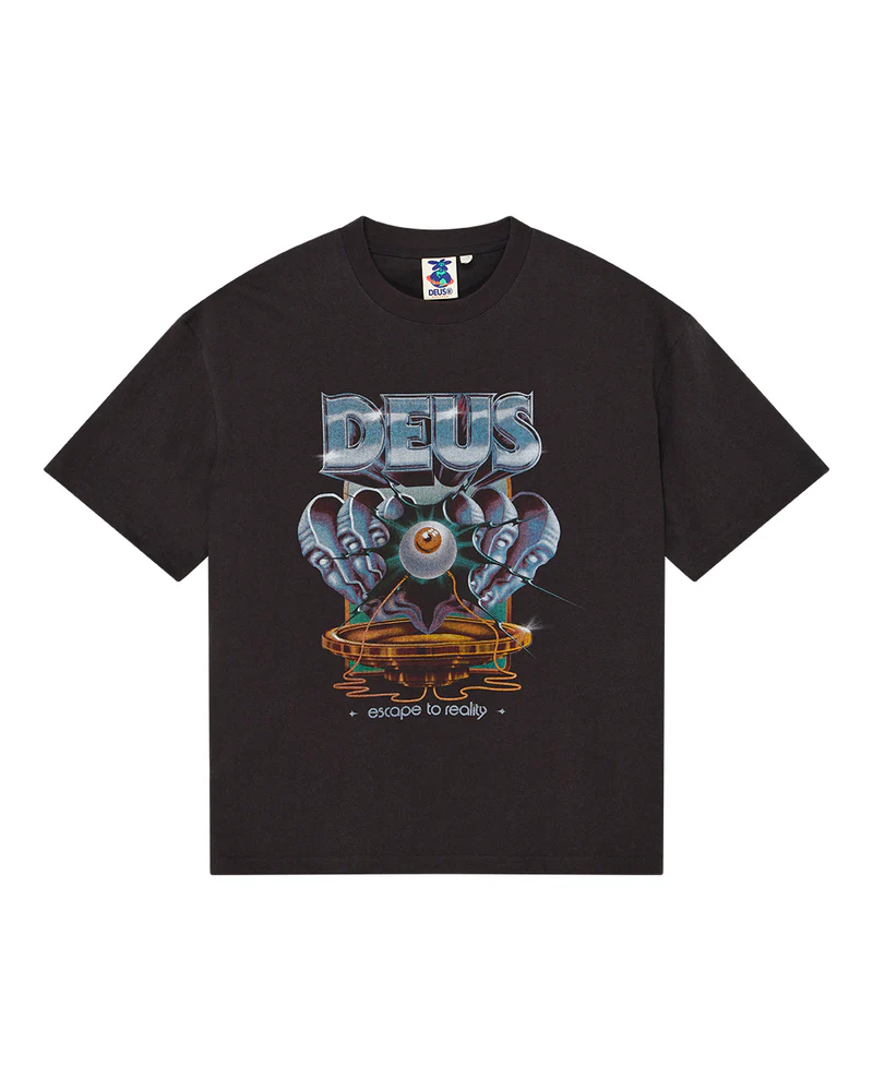 DEUS EX MACHINA GREAT ESCAPE TEE - ANTHRACITE