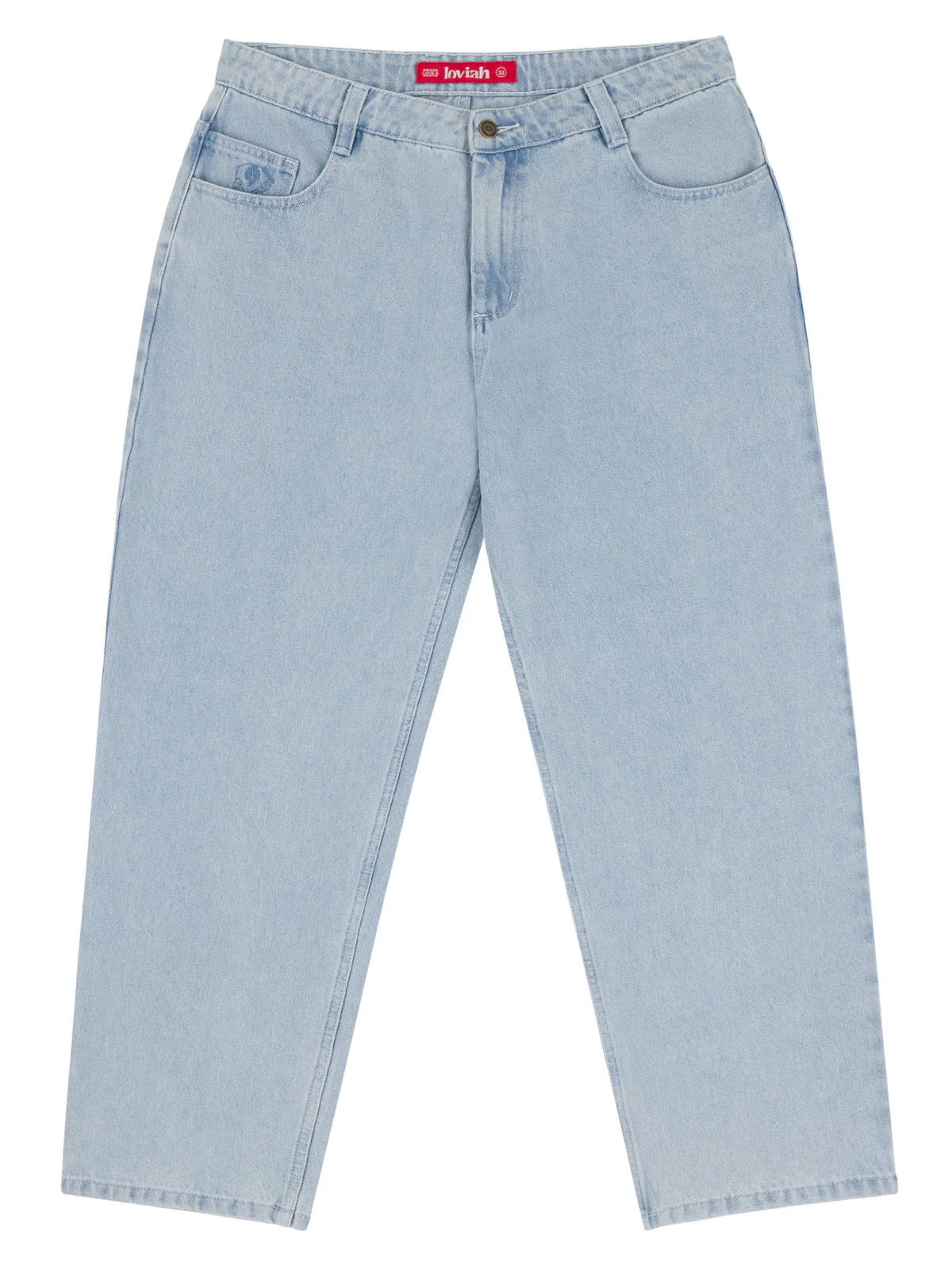 LOVIAH 1990 BAGGY DENIM PANTS - WHITE BLUE WASH