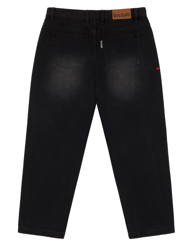 LOVIAH OG SAND BLASTED 5 POCKET DENIM (BLACK DENIM)