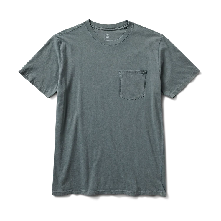 ROARK MADE TO FADE WASHED TEE - FOREST
