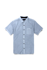 ROARK MADE TO FADE WASHED S/S WOVEN SHIRT (SLATE)