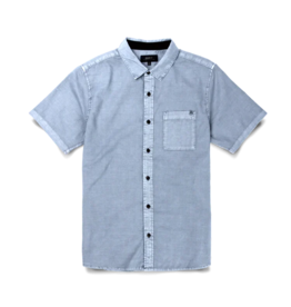 ROARK MADE TO FADE WASHED S/S WOVEN SHIRT - SLATE