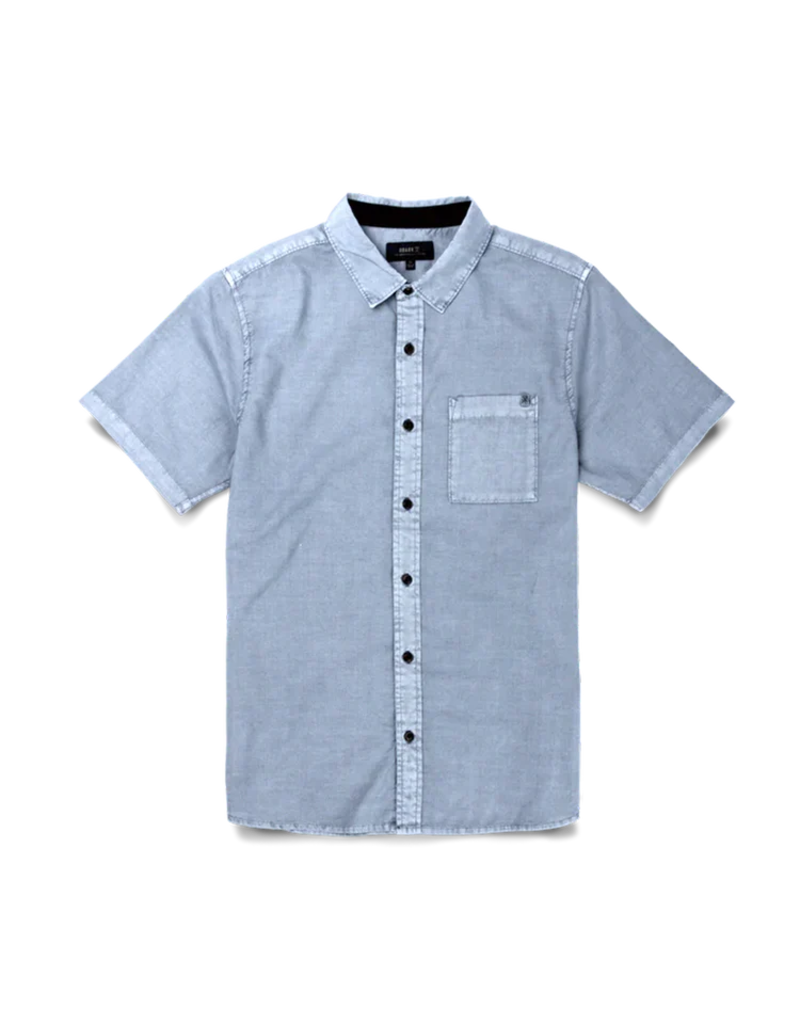 ROARK MADE TO FADE WASHED S/S WOVEN SHIRT (SLATE)