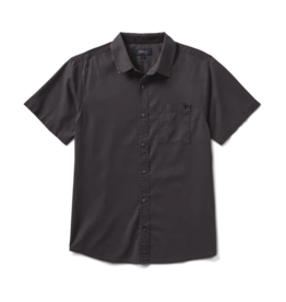 ROARK MADE TO FADE WASHED S/S WOVEN SHIRT - CHARCOAL
