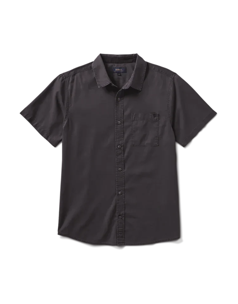 ROARK MADE TO FADE WASHED S/S WOVEN SHIRT (CHARCOAL)