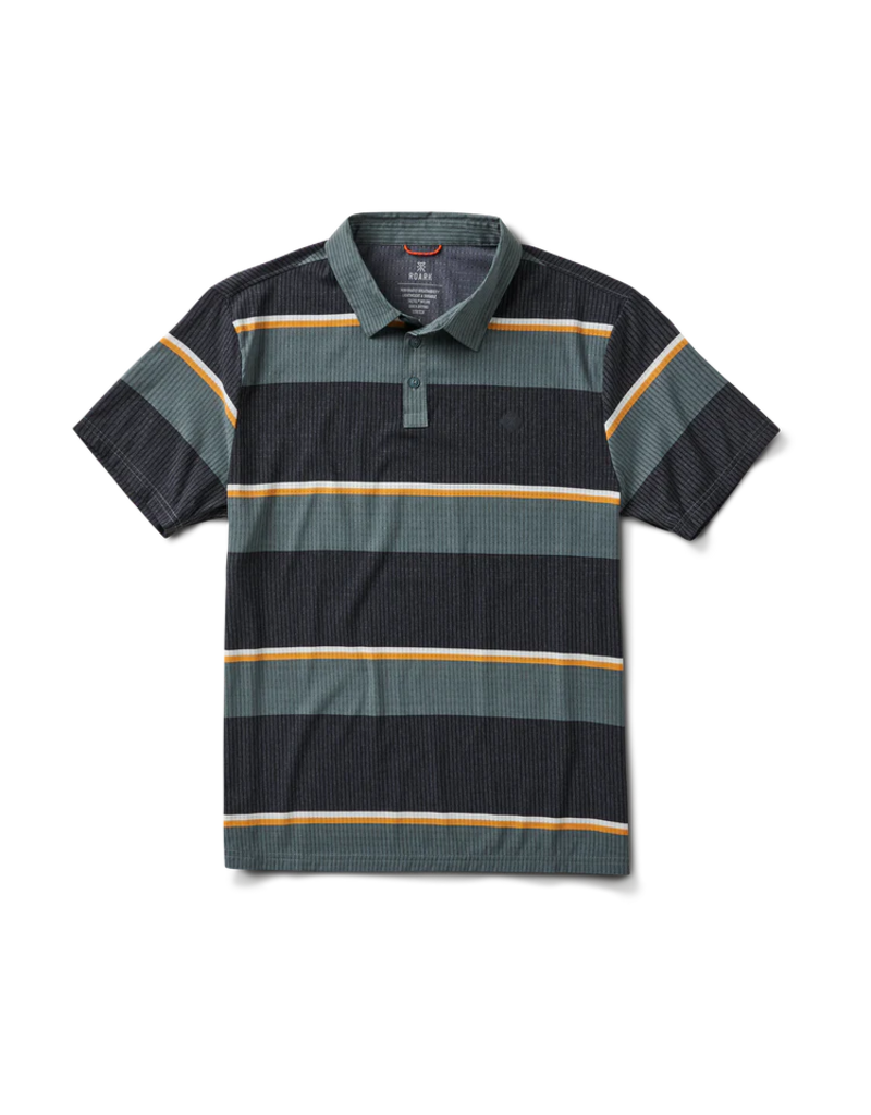ROARK BLESS UP POLO (FOREST STRIPE)