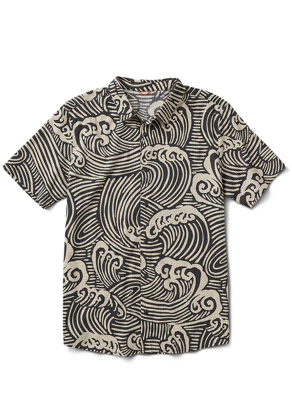 ROARK BLESS UP S/S SHIRT - BLACK WAVE