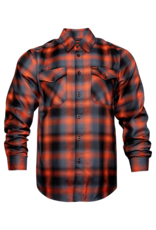 DIXXON MENS SOUND OF FREEDOM FLANNEL (ORANGE/GREY)