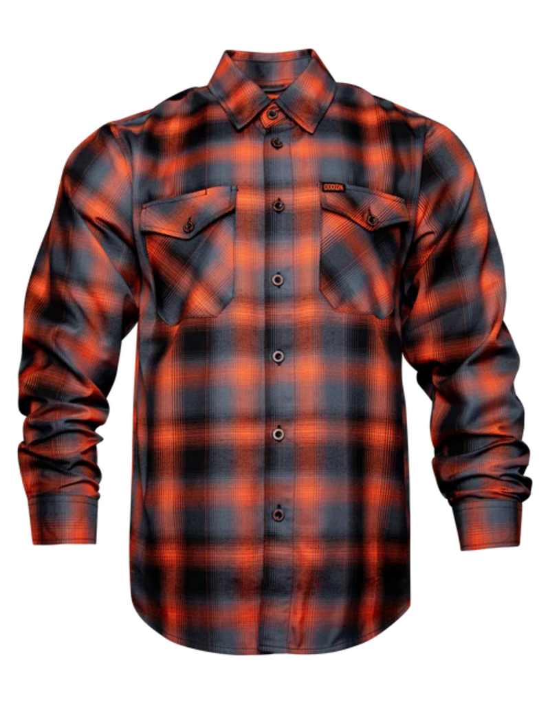 DIXXON MENS SOUND OF FREEDOM FLANNEL (ORANGE/GREY)