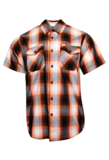 DIXXON MENS FUEL S/S BAMBOO SHIRT (BLACK/GREY/ORANGE/WHITE)