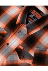 DIXXON MENS FUEL S/S BAMBOO SHIRT (BLACK/GREY/ORANGE/WHITE)