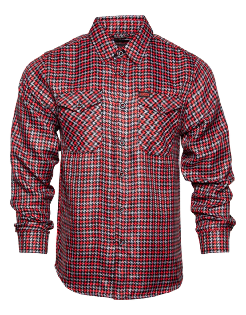 DIXXON MENS FORGELINE FLANNEL (RED/BLACK/GRAY)