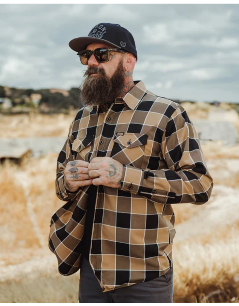 DIXXON MENS STURGIS BADLANDS FLANNEL (ASSORTED)