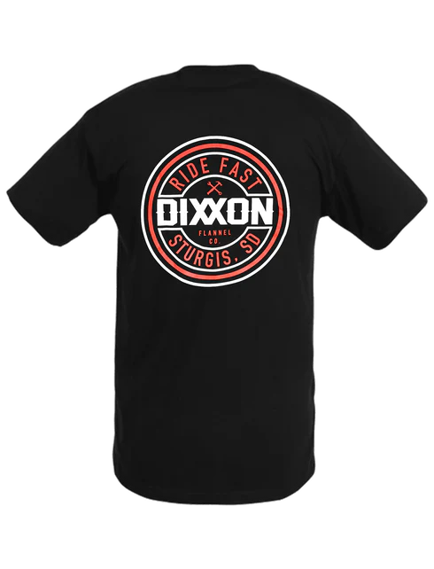 DIXXON STURGIS RIDE FAST CORPO TEE - BLACK