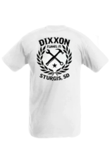 DIXXON STURGIS SKETCHY CREST TEE (WHITE)