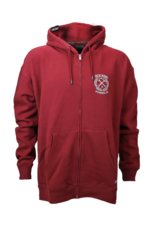 DIXXON STURGIS SKETCHY CREST ZIP HOOD (BURGUNDY)