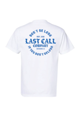 LAST CALL CO. BELONG BADGE T-SHIRT (WHITE)