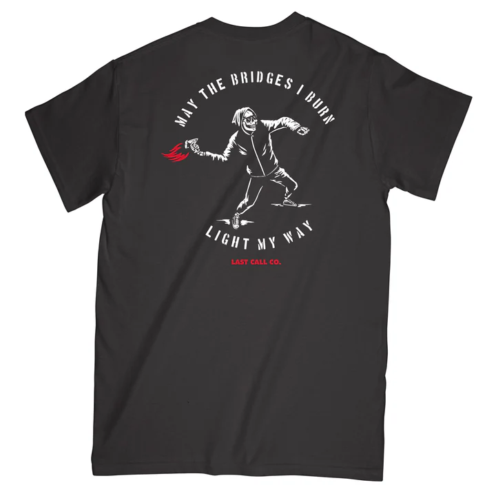 LAST CALL CO. BRIDGES T-SHIRT - BLACK