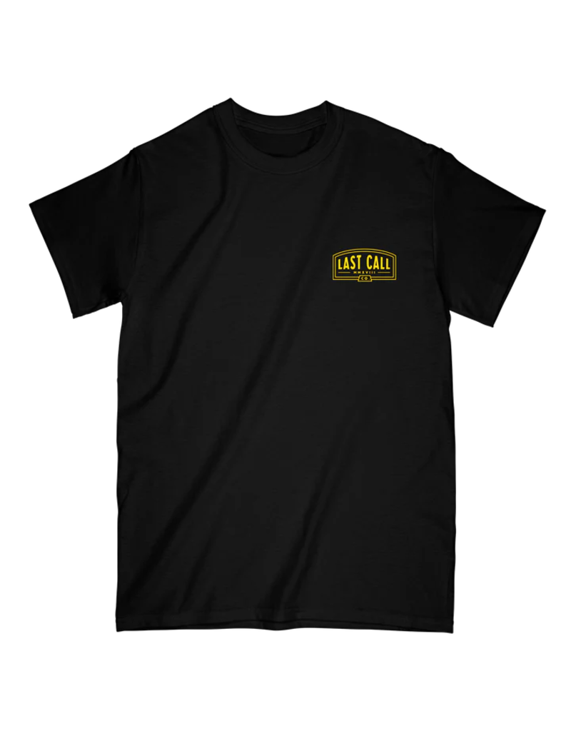 LAST CALL CO. DON'T BE LONG T-SHIRT (BLACK)