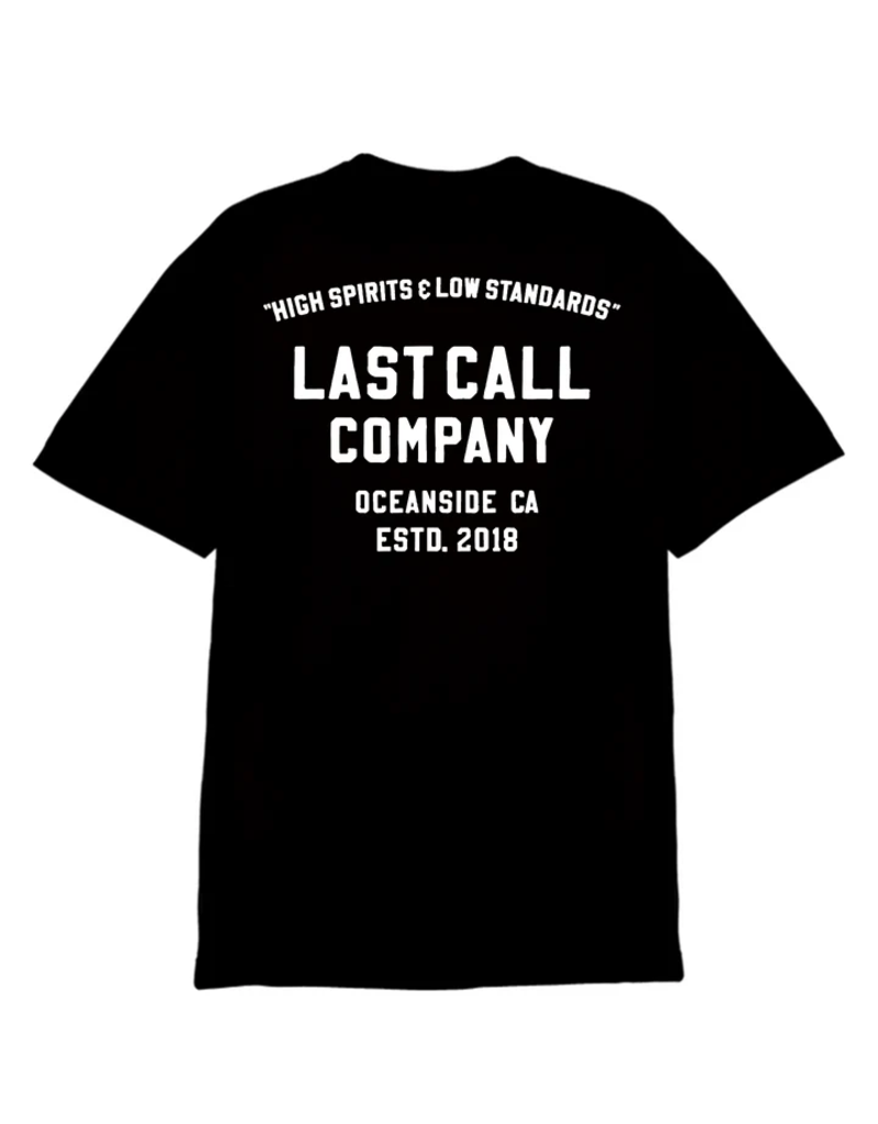 LAST CALL CO. HIGH SPIRITS T-SHIRT (BLACK)