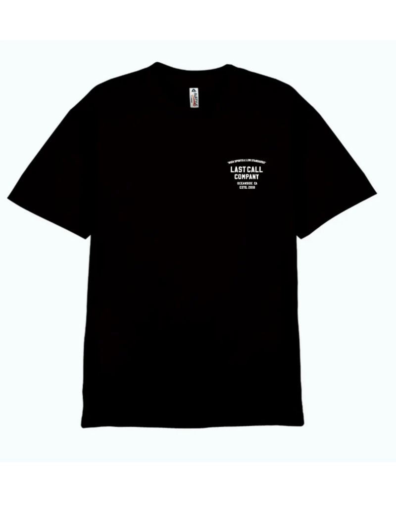 LAST CALL CO. HIGH SPIRITS T-SHIRT (BLACK)