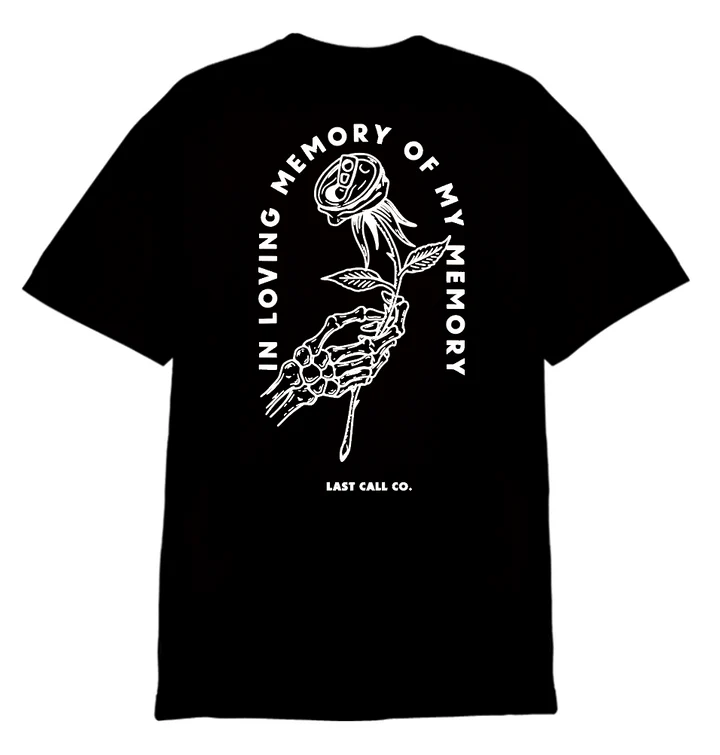 LAST CALL CO. IN LOVING MEMORY T-SHIRT - BLACK