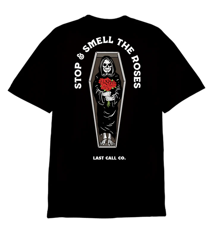 LAST CALL CO. ROSES 2 T-SHIRT - BLACK