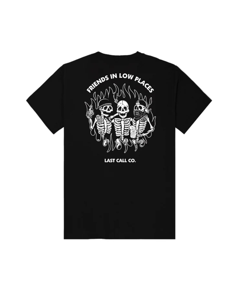 LAST CALL CO. LOW PLACES T-SHIRT (BLACK)