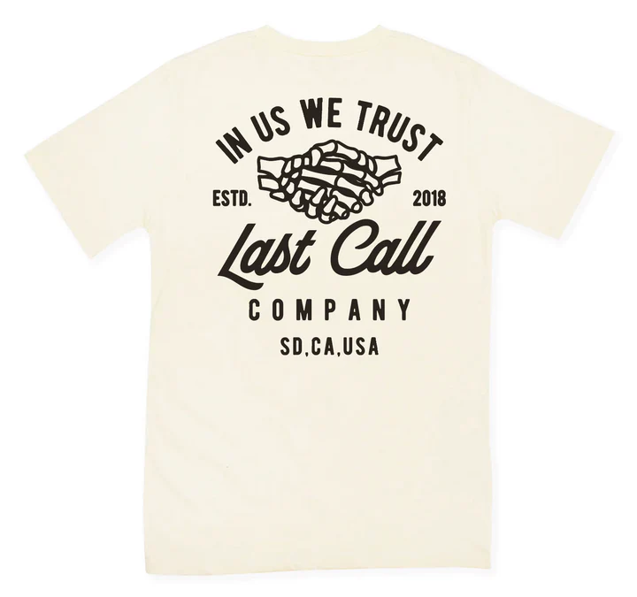 LAST CALL CO. TRUST BADGE T-SHIRT - NATURAL