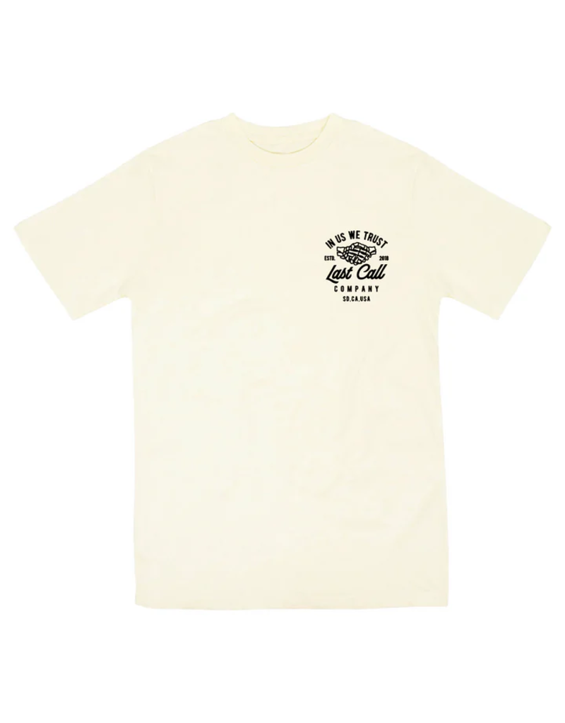 LAST CALL CO. TRUST BADGE T-SHIRT (NATURAL)