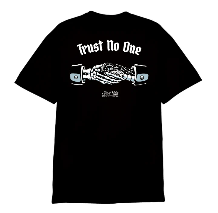 LAST CALL CO. TRUST NO ONE T-SHIRT - BLACK
