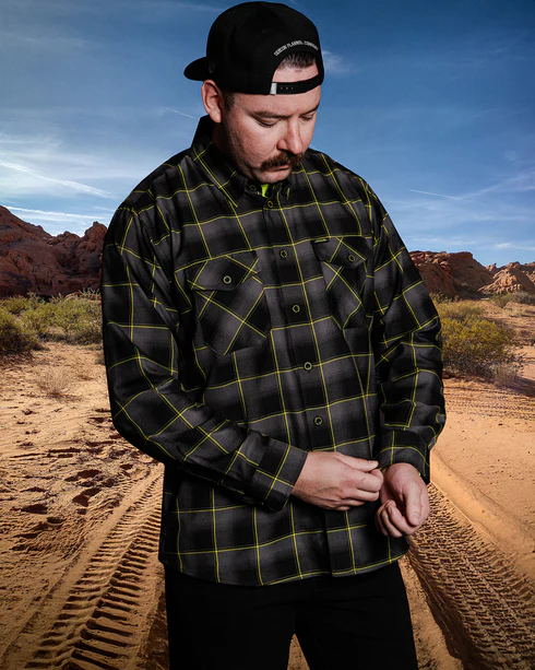 DIXXON MENS ADS RACING SHOCKS FLANNEL - ASSORTED