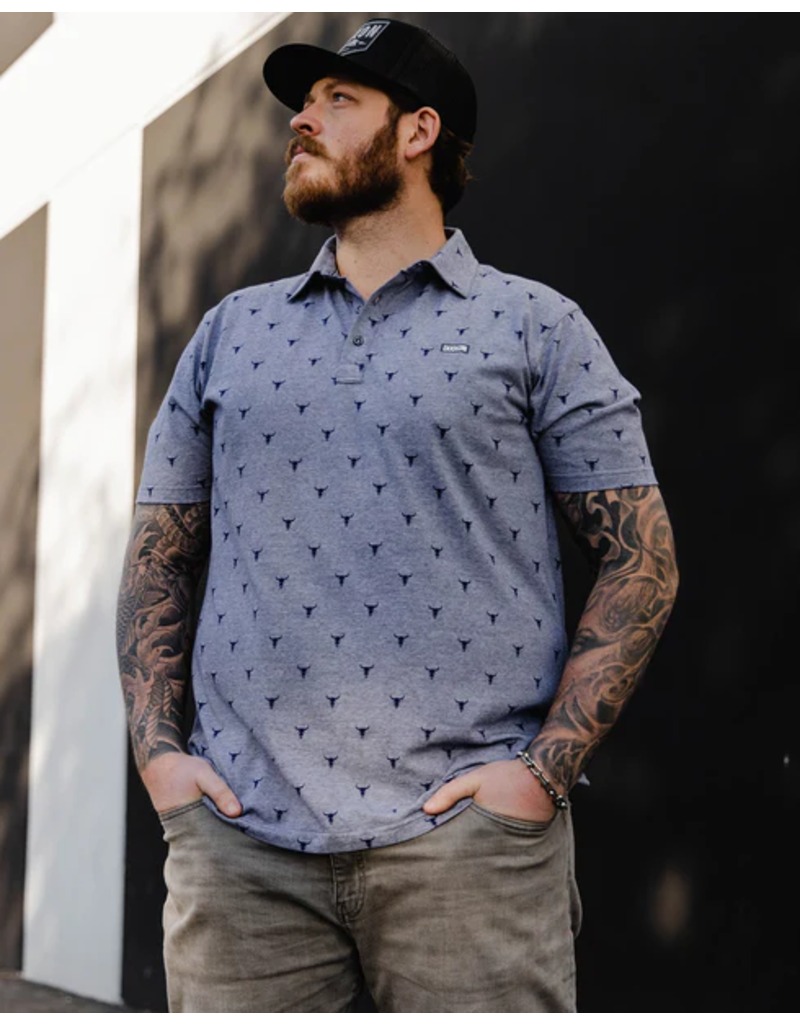 DIXXON MENS HEATHERED BLUE TOLLESON PREMIUM POLO (ASSORTED)