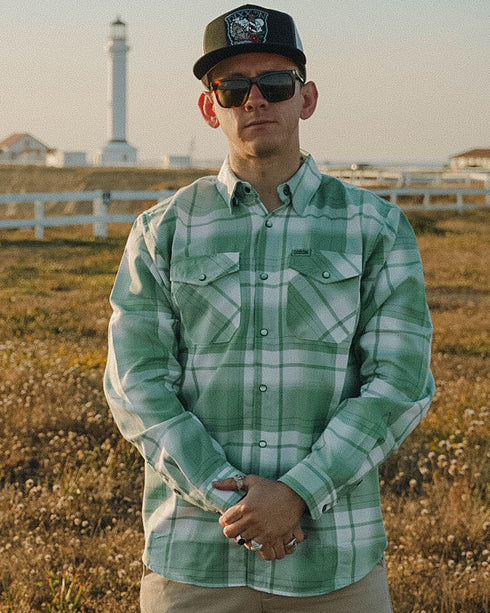 DIXXON MENS SEA GLASS FLANNEL - ASSORTED