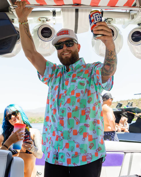 DIXXON MENS NO BUMMER S/S PARTY SHIRT - ASSORTED