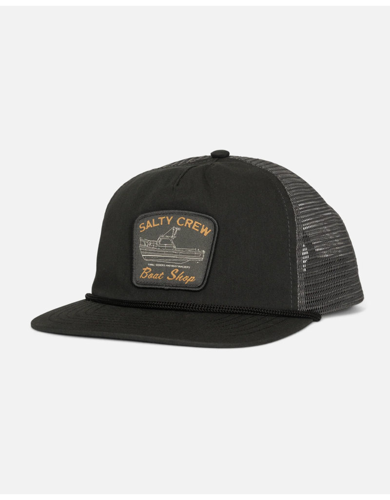 SALTY CREW BOAT SHOP TRUCKER HAT (PHANTOM CHARCOAL)