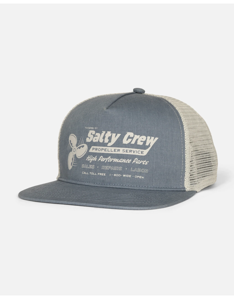 SALTY CREW GOOD TIMES FOAMIE TRUCKER HAT (CHANNEL BLUE)
