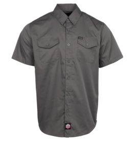 DIXXON MENS WORKFORCE S/S SHIRT - CHARCOAL