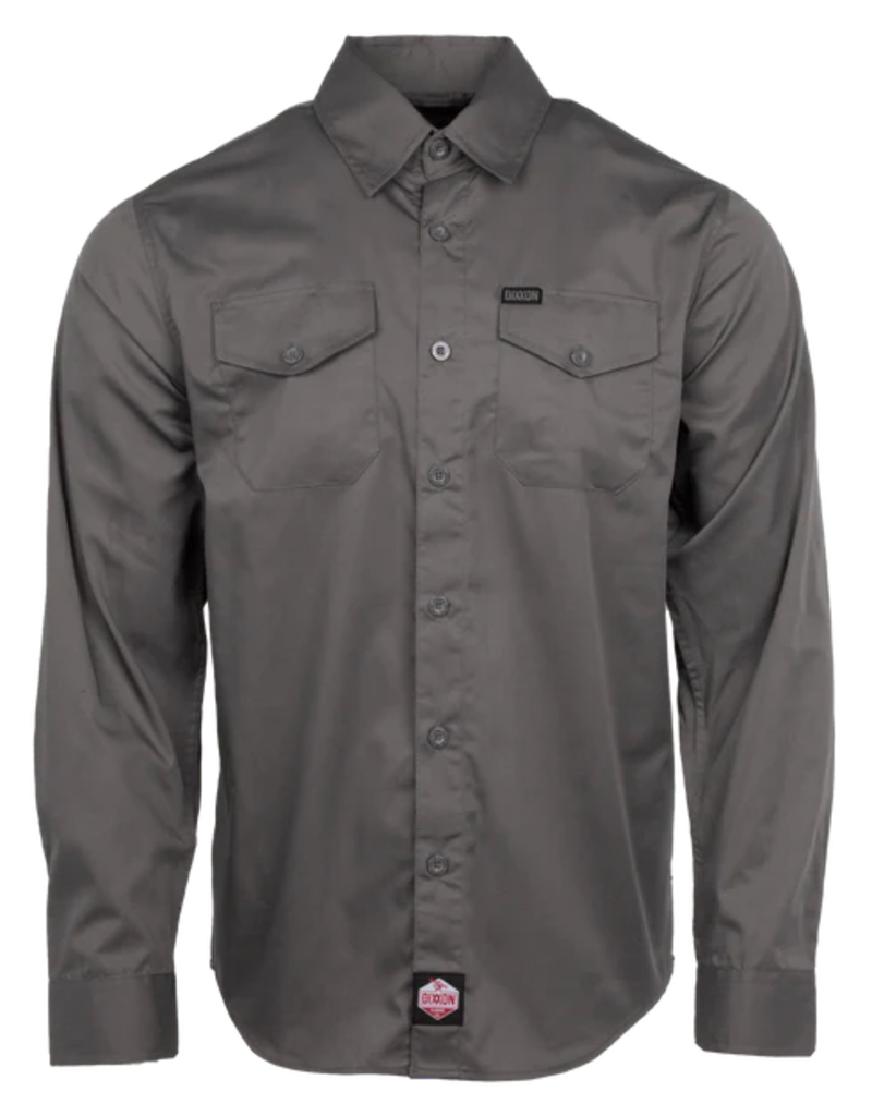 DIXXON MENS WORKFORCE L/S SHIRT (CHARCOAL)