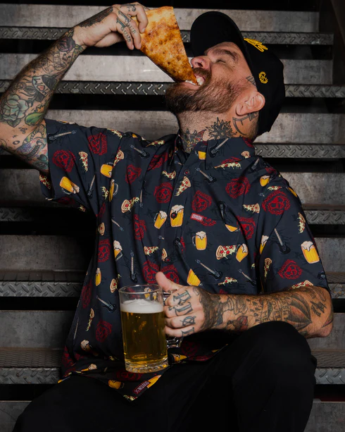 DIXXON MENS KILLSWITCH ENGAGE S/S PARTY SHIRT - ASSORTED