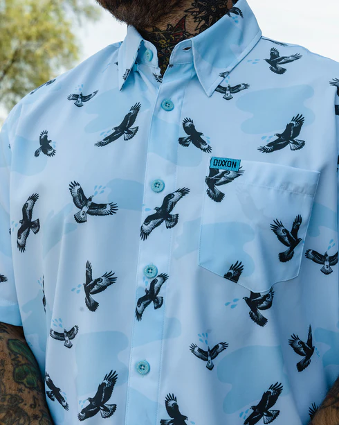 DIXXON MENS MIKE HAWK S/S PARTY SHIRT - ASSORTED