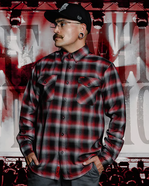 DIXXON MENS AMITY AFFLICTION YOUNGBLOODS FLANNEL - ASSORTED