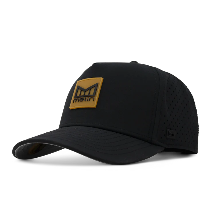 MELIN ODYSEA STACKED HYDRO HAT - BLACK/GUM