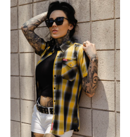 DIXXON WOMENS SENTINEL S/S BAMBOO SHIRT - ASSORTED