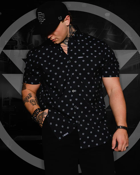 DIXXON MENS THE GHOST INSIDE S/S PARTY SHIRT - ASSORTED