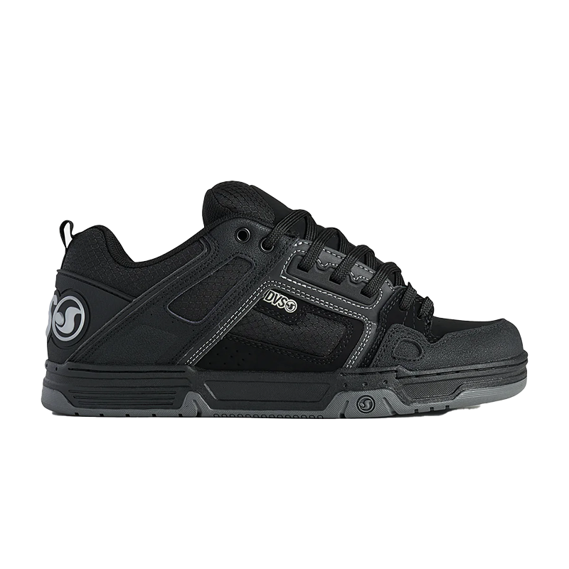 DVS COMANCHE - BLACK CHARCOAL REFLECTIVE LEATHER