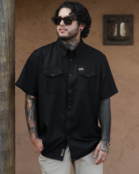 DIXXON MENS OUTLAW S/S FLANNEL SHIRT - ASSORTED