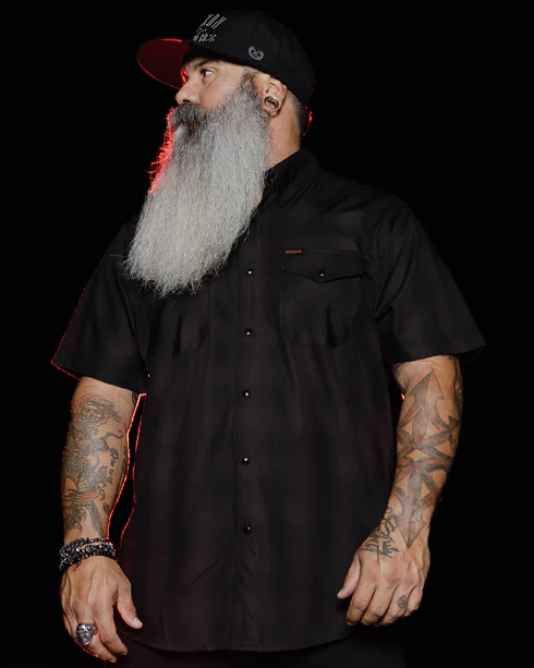DIXXON MENS THE DARKNESS S/S BAMBOO SHIRT - ASSORTED