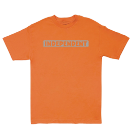 INDEPENDENT INDY BAR LOGO T-SHIRT - ORANGE/REFLECT