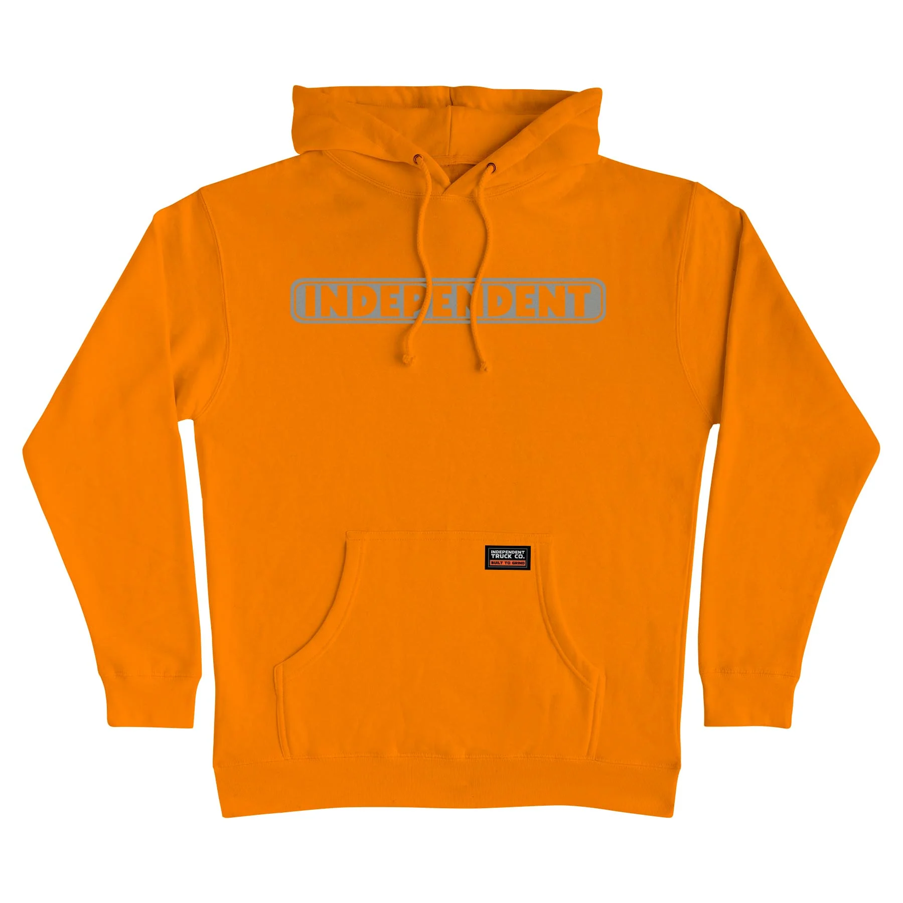 INDEPENDENT INDY REFLECTIVE BAR LOGO HOODIE - ORANGE/REFLECT